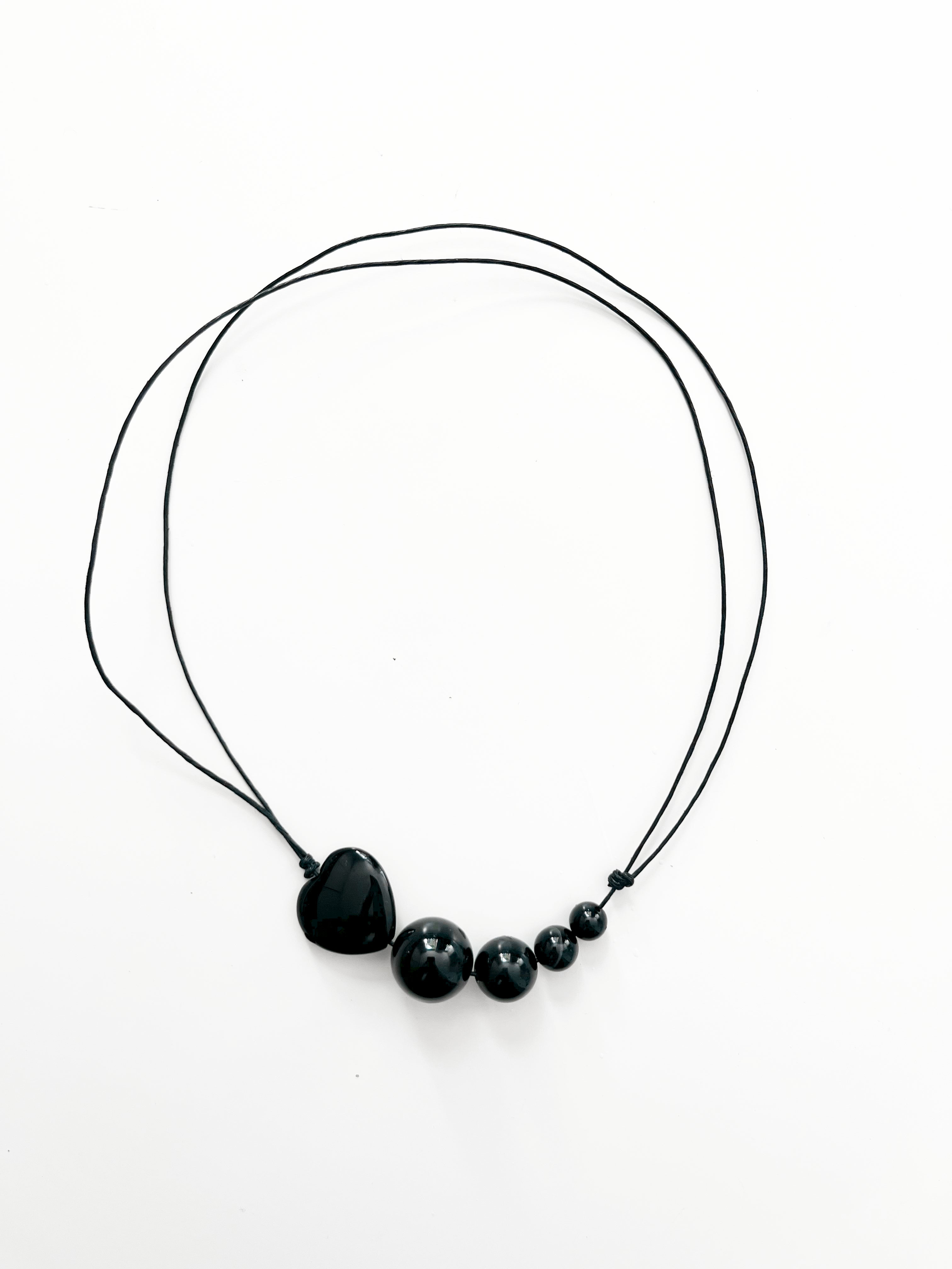 Stepping to the Heart Cord Necklace